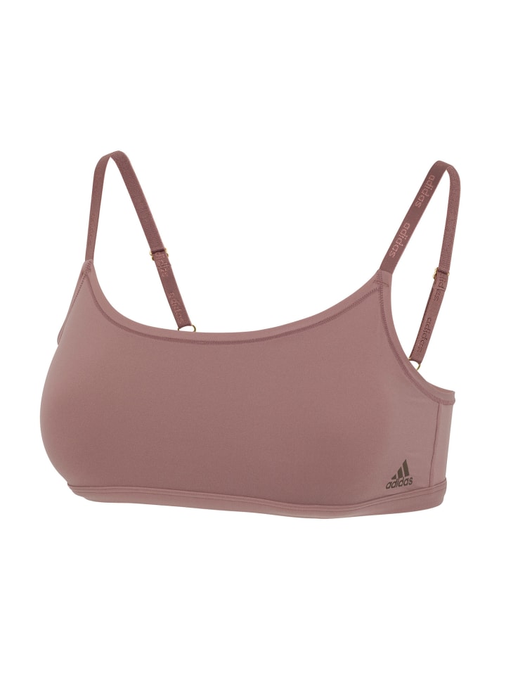 

Бюстье adidas Scoop Bralette Sport Active Micro Body Fit, цвет mauve