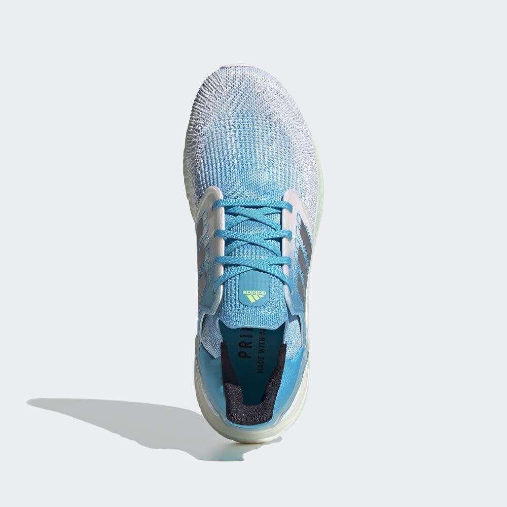 Мужские беговые кроссовки Adidas Ultraboost 20, белый/металлик — фото 4
