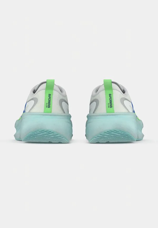 Кроссовки для бега по шоссе supernova glide Adidas Performance, Footwear White/Blue/Lime Burst — фото 4