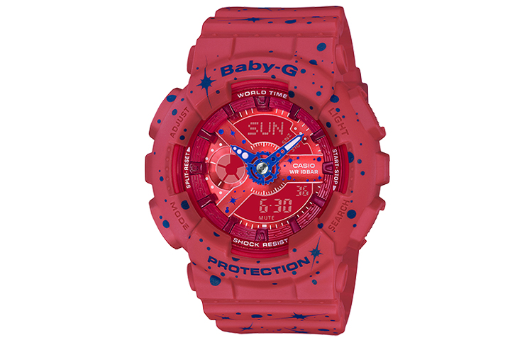 

CASIO Часы Women's BABY-G Red Watch BA-110ST-4A, Red Watch Dial