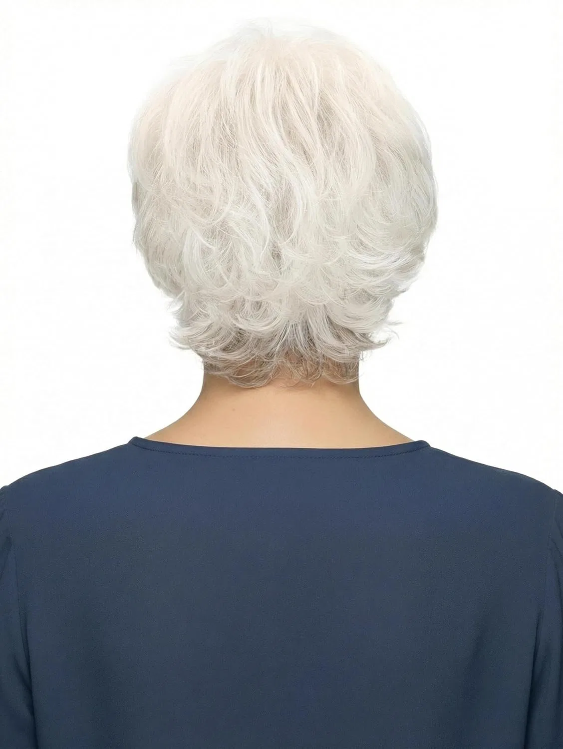 Парик «Ella» из синтетических волос от Lofty Lofty, Natural White, Dark Neck — фото 3