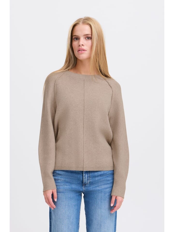 

Пуловер ICHI Strickpullover, серый