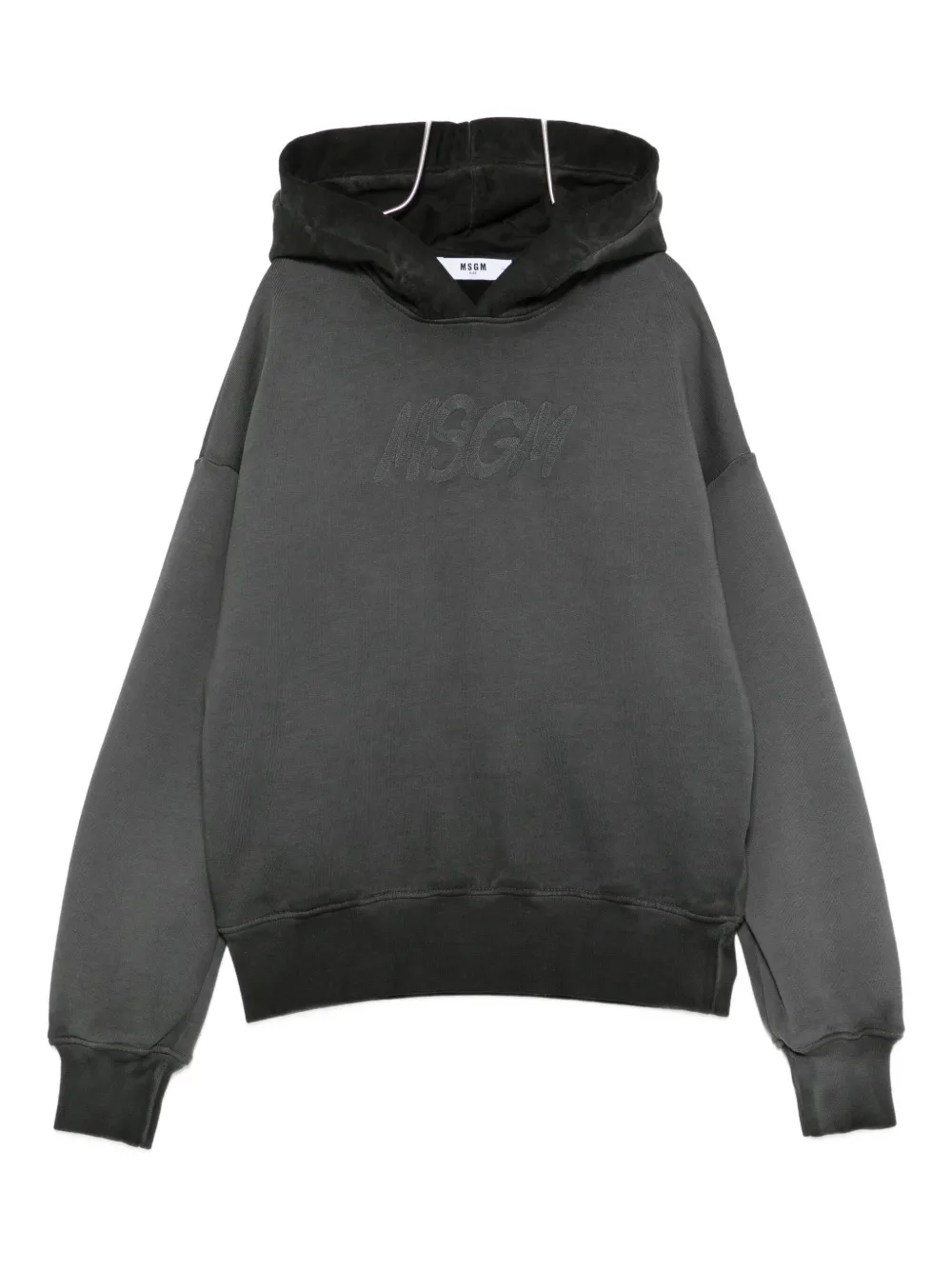

Толстовка с вышитым логотипом MSGM Kids, серый