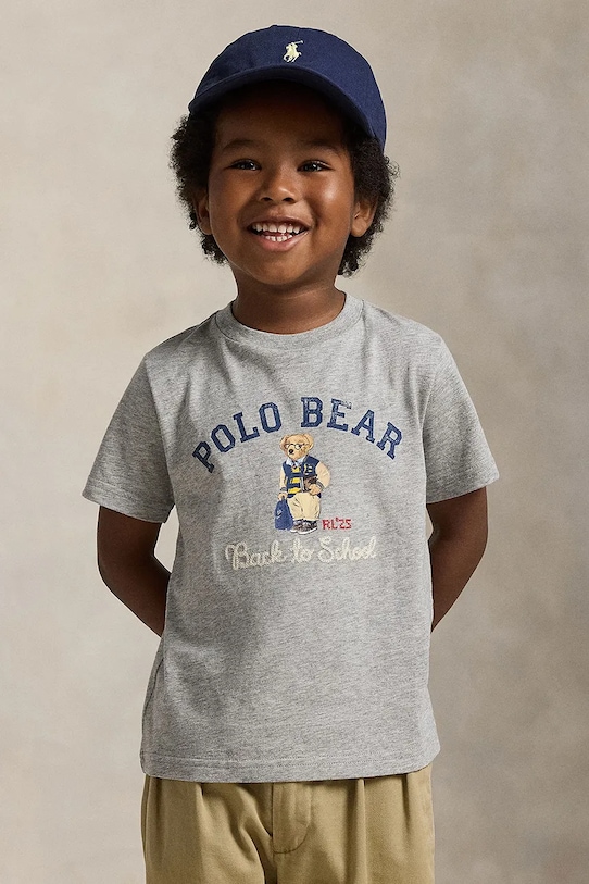 

Хлопковая футболка Polo Ralph Lauren, серый