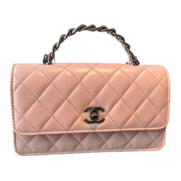 

CHANEL Яркая складчатая сумка из телячьей кожи Ручная сумка Плечевая сумка Черезплечная сумка Классическая женская розовая