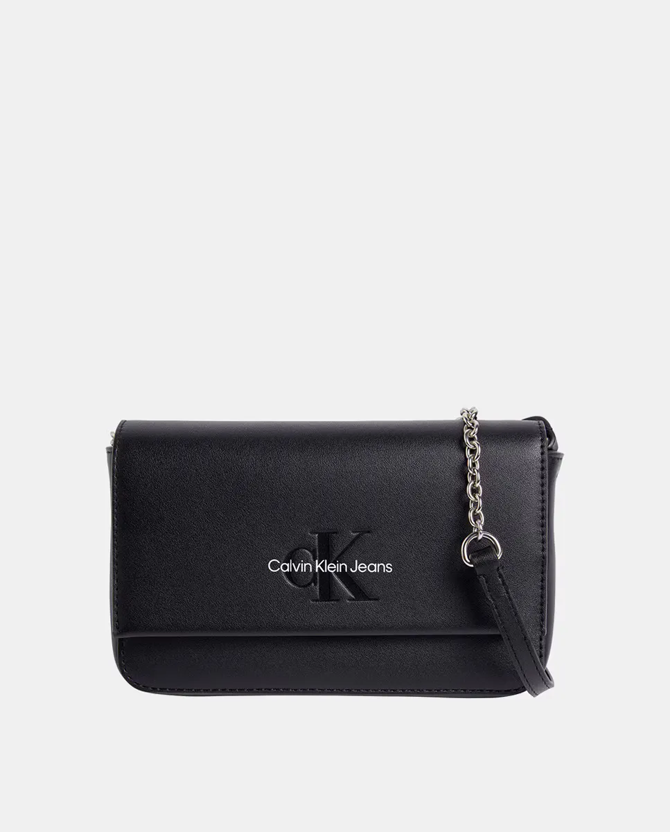 

Маленькая сумка через плечо с логотипом CK спереди Calvin Klein, черный