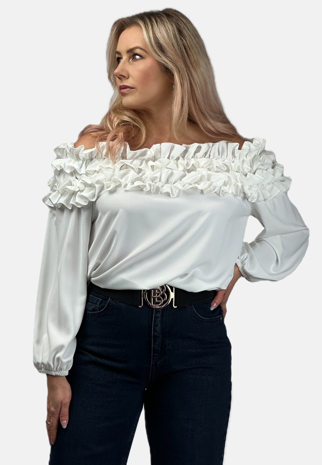 

Блуза SPANISH WITH FRILLS REGINA FASHION, молочный