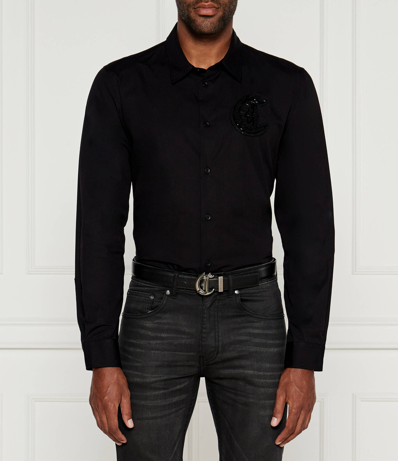 

Рубашка Just Cavalli Regular Fit, черный