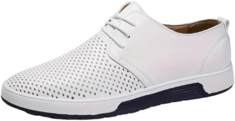 

Мужские слипоны и скейт-обувь с мягкой подошвой, дышащей подкладкой, низким профилем и закругленным носком для деловых людей Hchctry, белый