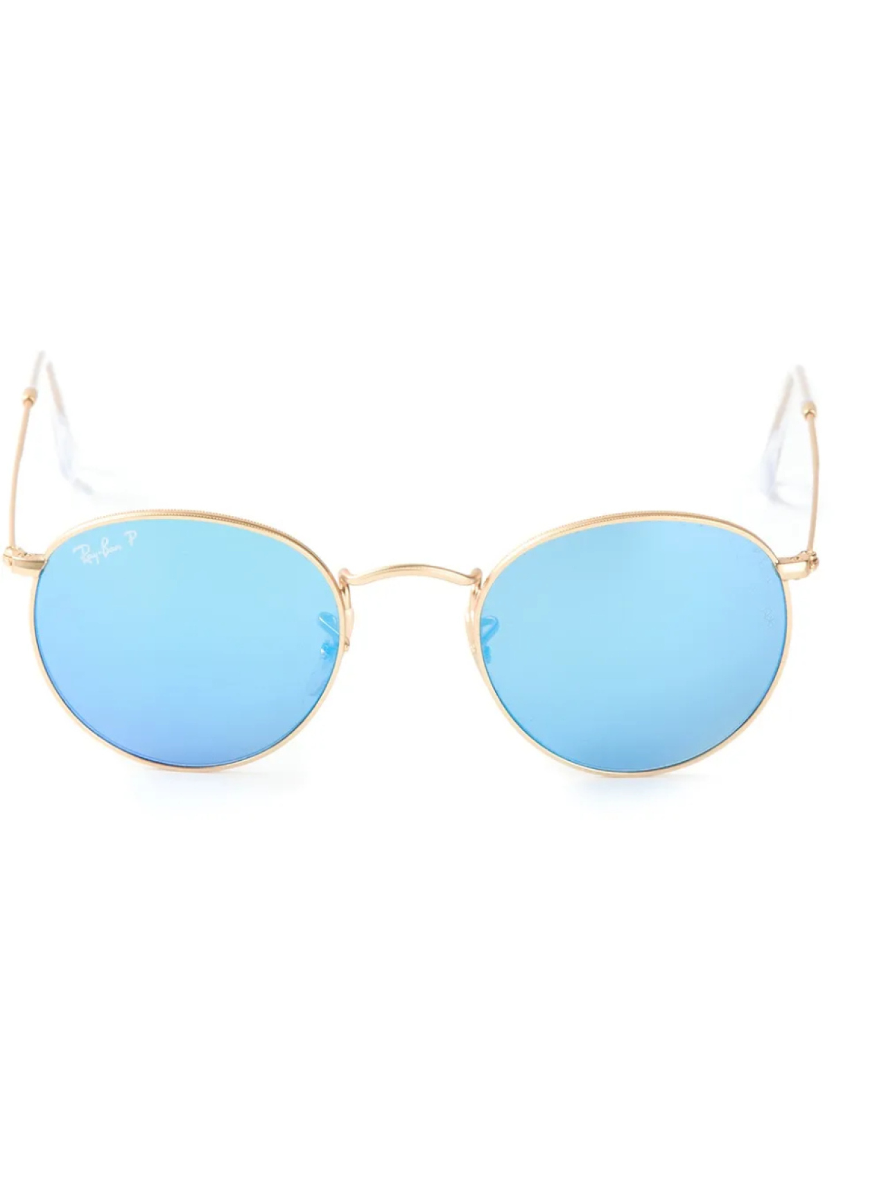 

Ray-Ban круглые солнцезащитные очки, золотой