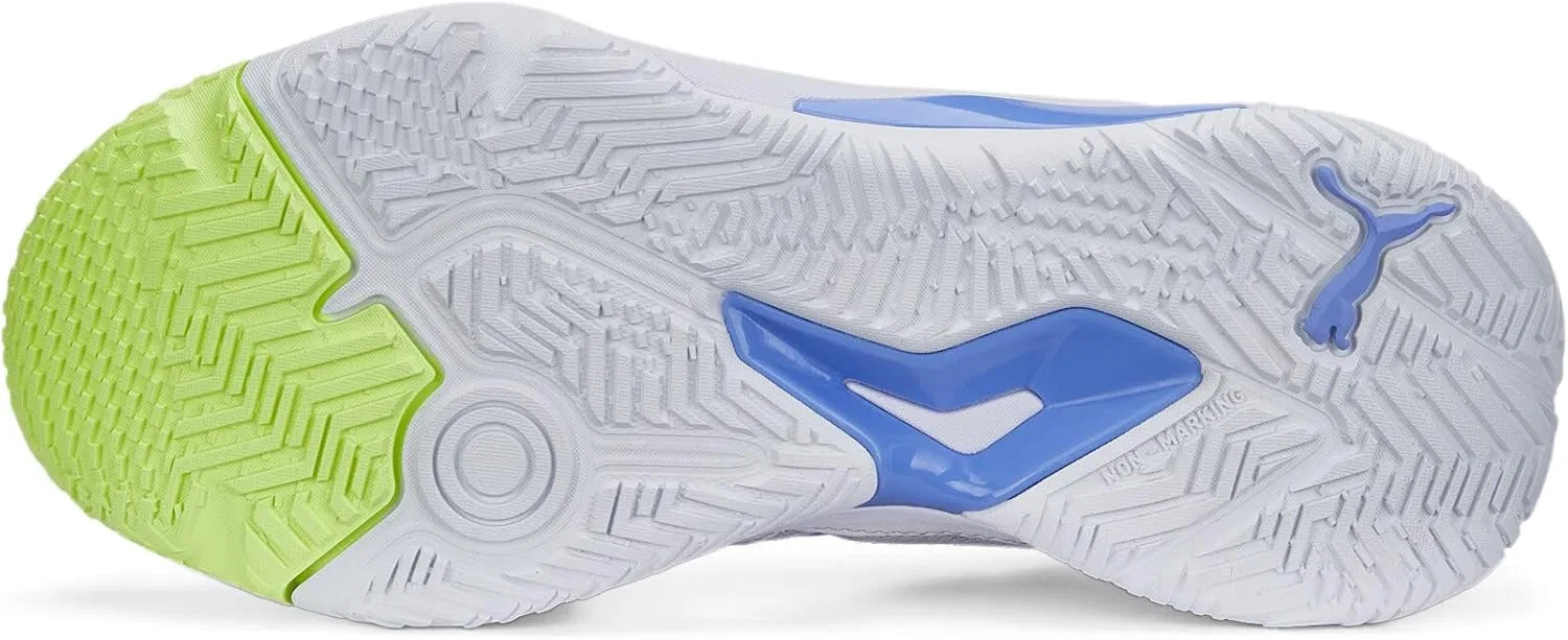 Универсальные кроссовки для игры в помещении Solarstrike II PUMA, Puma White Fizzy Light Electric Purple — фото 4