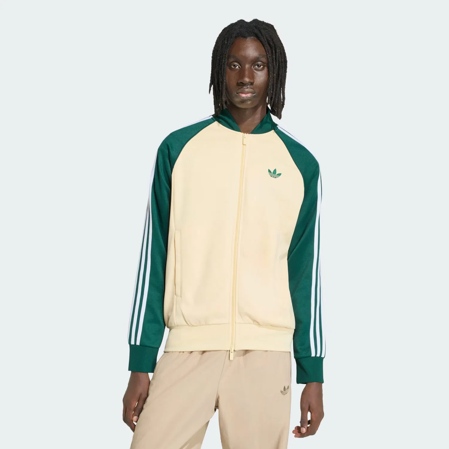 Толстовка на молнии Adidas Originals SST цвета замши — фото 2
