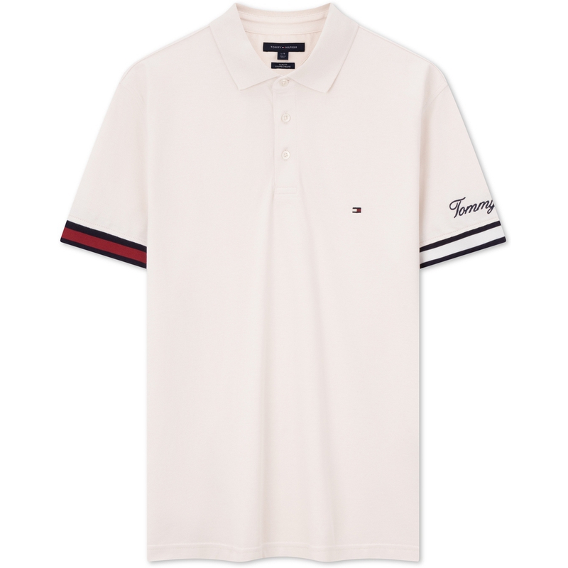 

Мужская поло Tommy Hilfiger, Ecru Awd, Бежевый, Мужская поло Tommy Hilfiger, Ecru Awd
