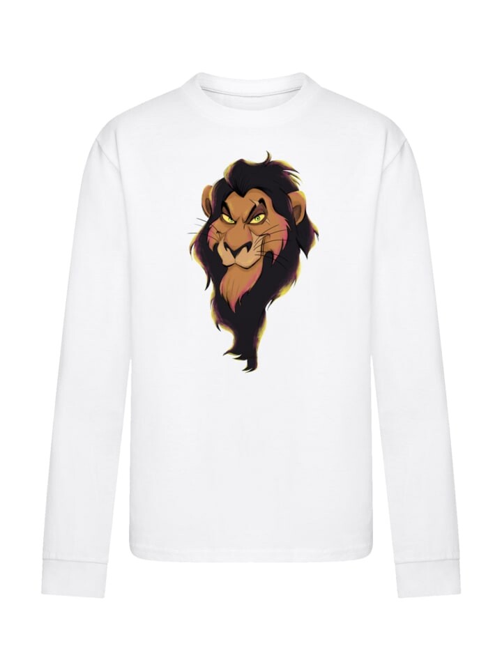 

Футболка F4NT4STIC Langarm T-Shirt Disney Bösewichte Scar Big Face, белый