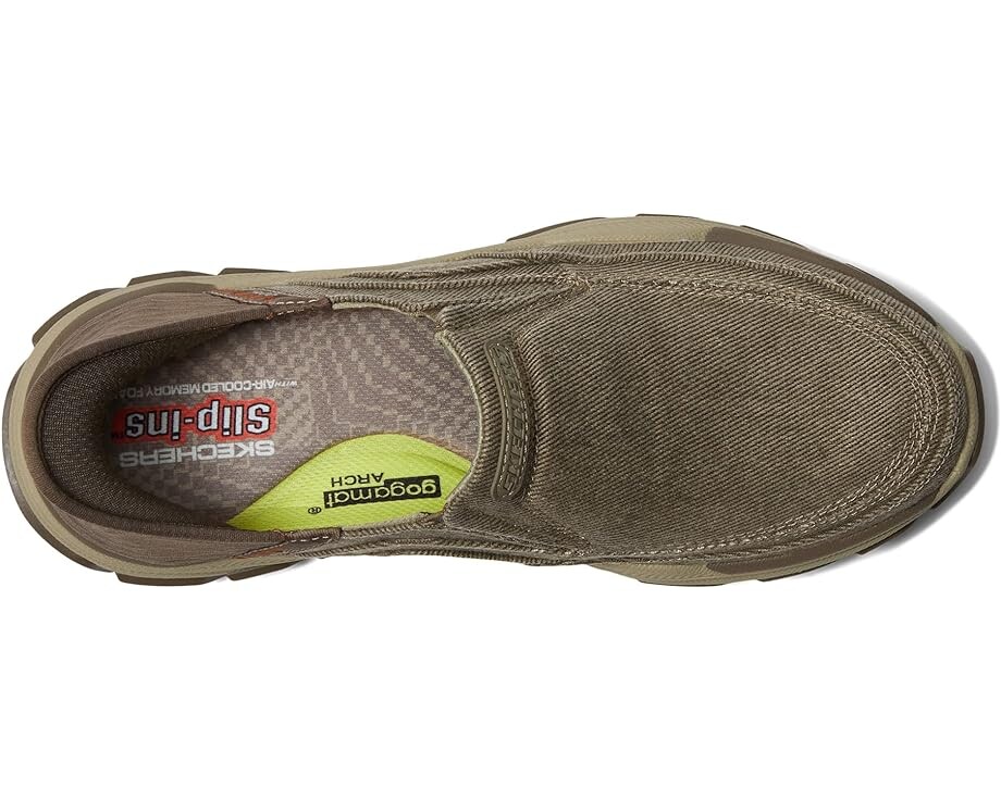 Кроссовки SKECHERS Respected Holmgren Hands Free Slip-Ins, цвет Taupe — фото 2
