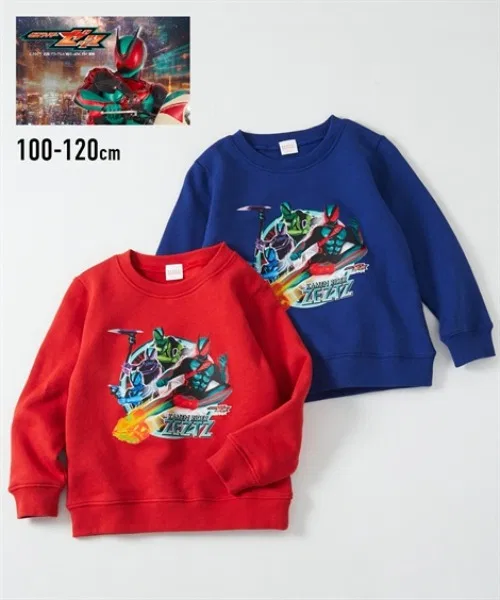 Тренировочная кофта Kamen Rider на флисе, синяя — фото 2