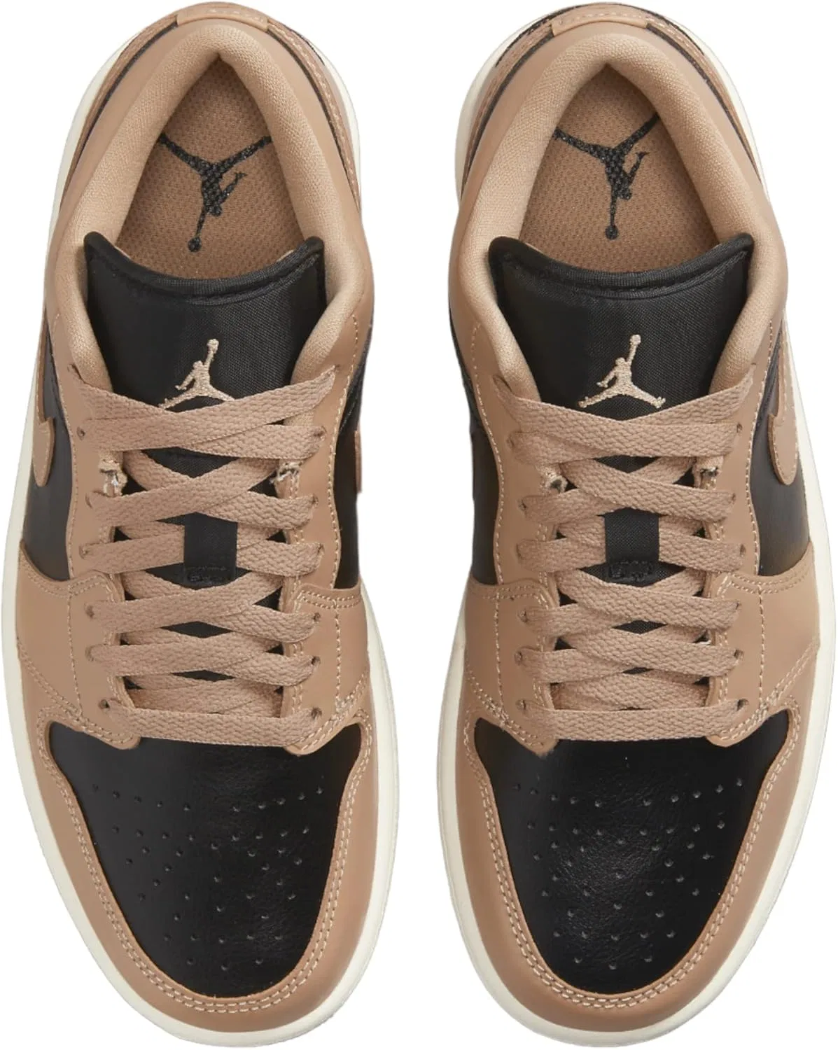 Nike Мужские кроссовки Jordan Air 1 Low, Desert/Black-Sail — фото 4