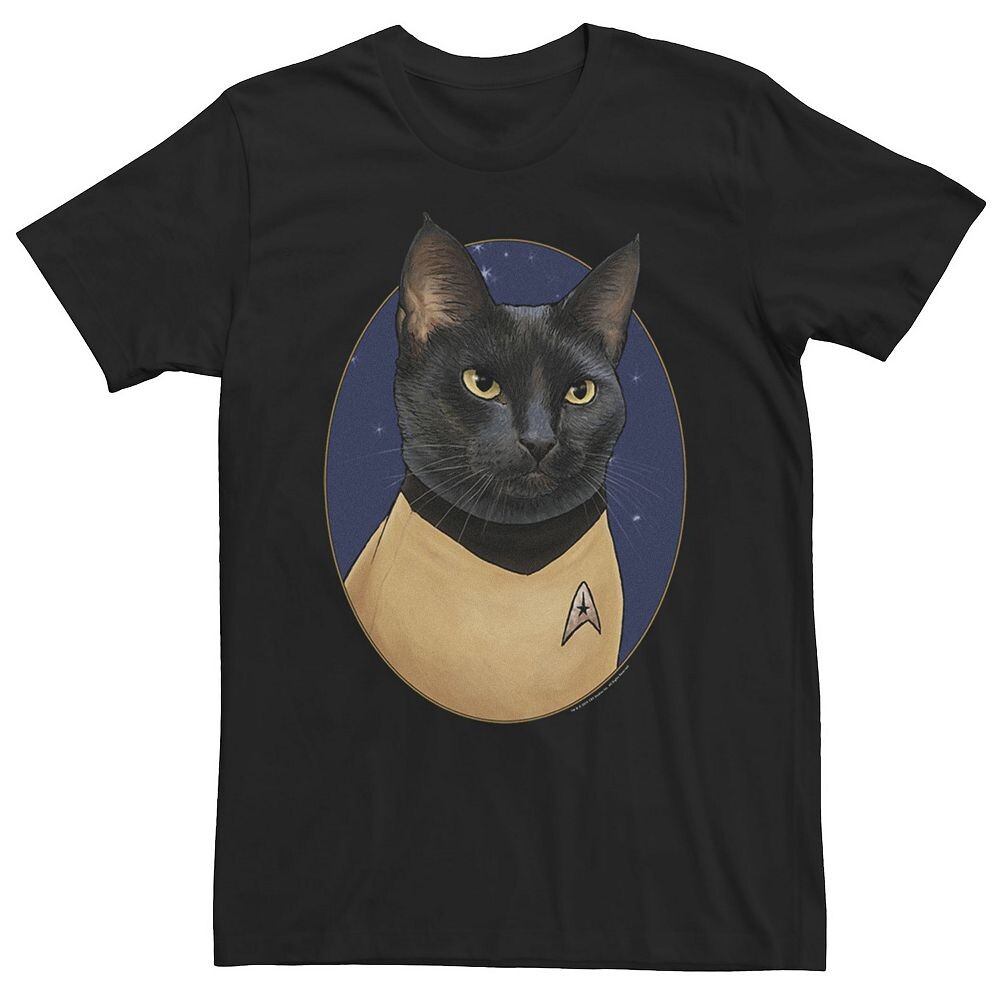 

Мужская футболка Star Trek Sulu Cat Licensed Character, черный