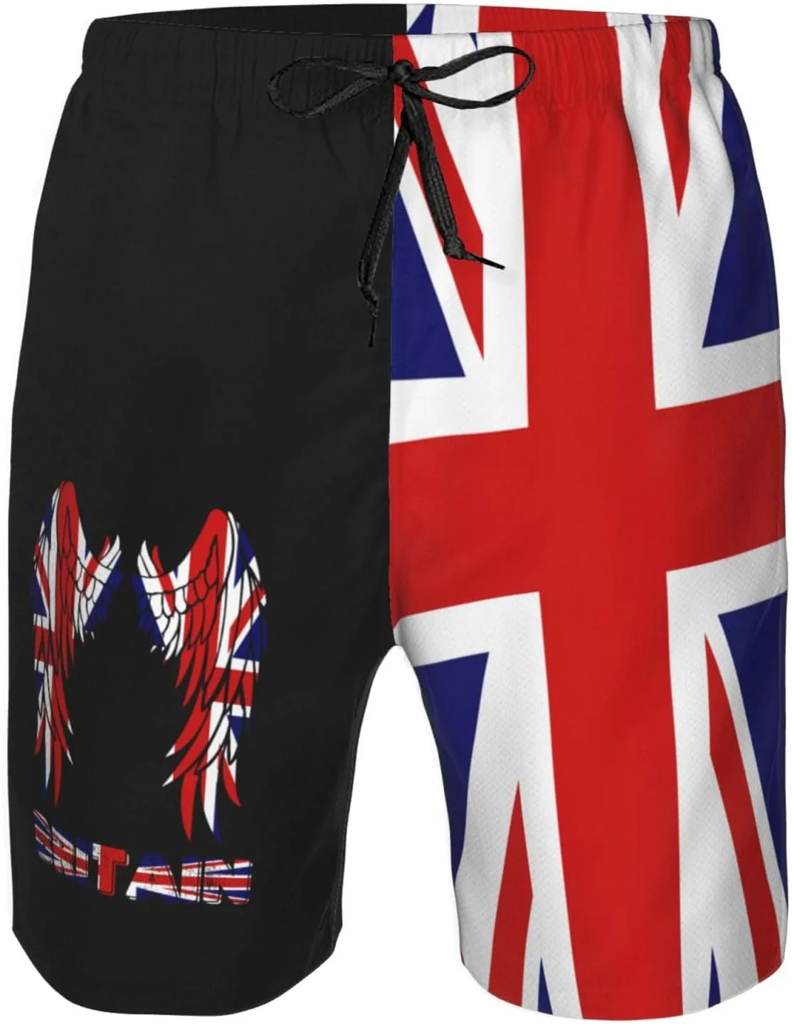 Мужские плавки Wings Britain Flag Board Shorts Swim Trunks Generic, белый