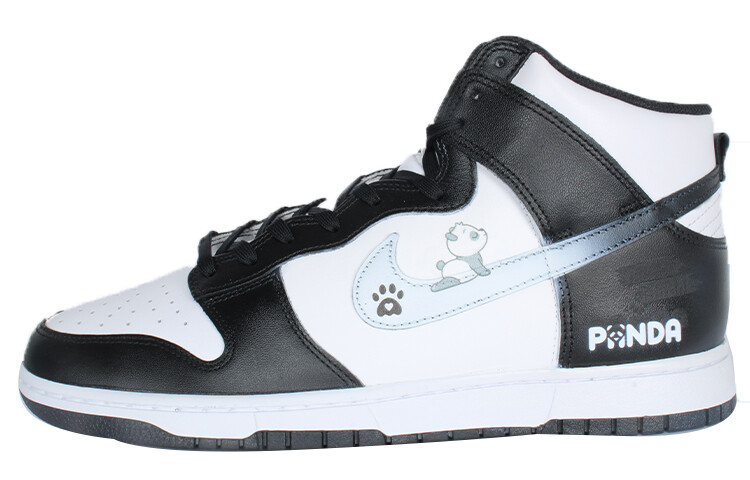 

Кастомизированные кроссовки Nike Dunk Skateboarding Men, черный/белый