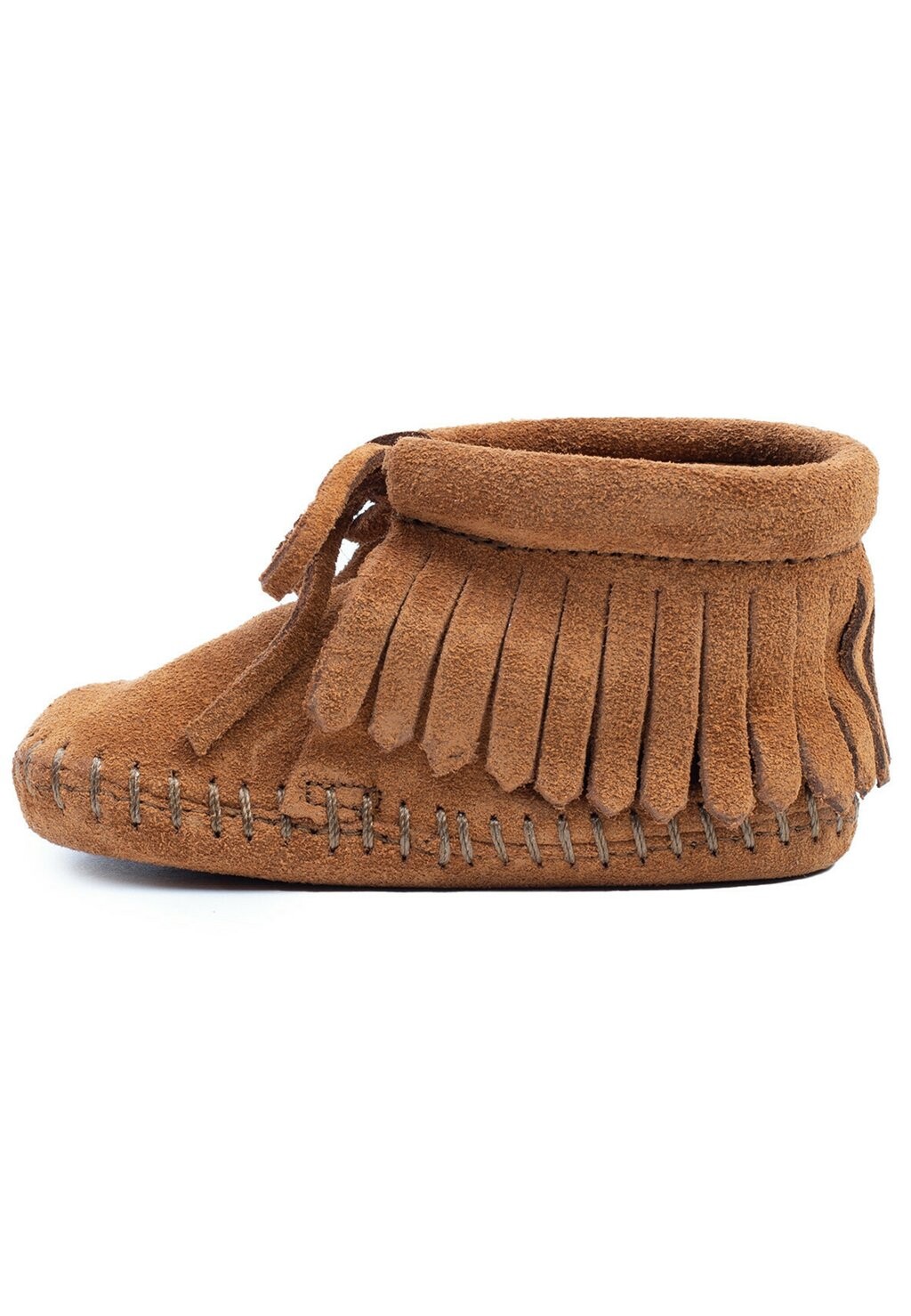 

Ботинки на шнуровке SUEDE SOFTSOLE FRINGE Minnetonka, коричневый