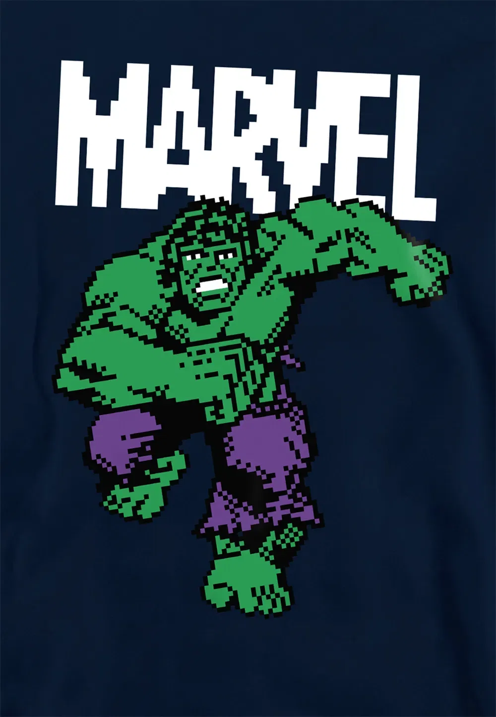 Детская худи Marvel Hulk Pixel, темно-синий — фото 2