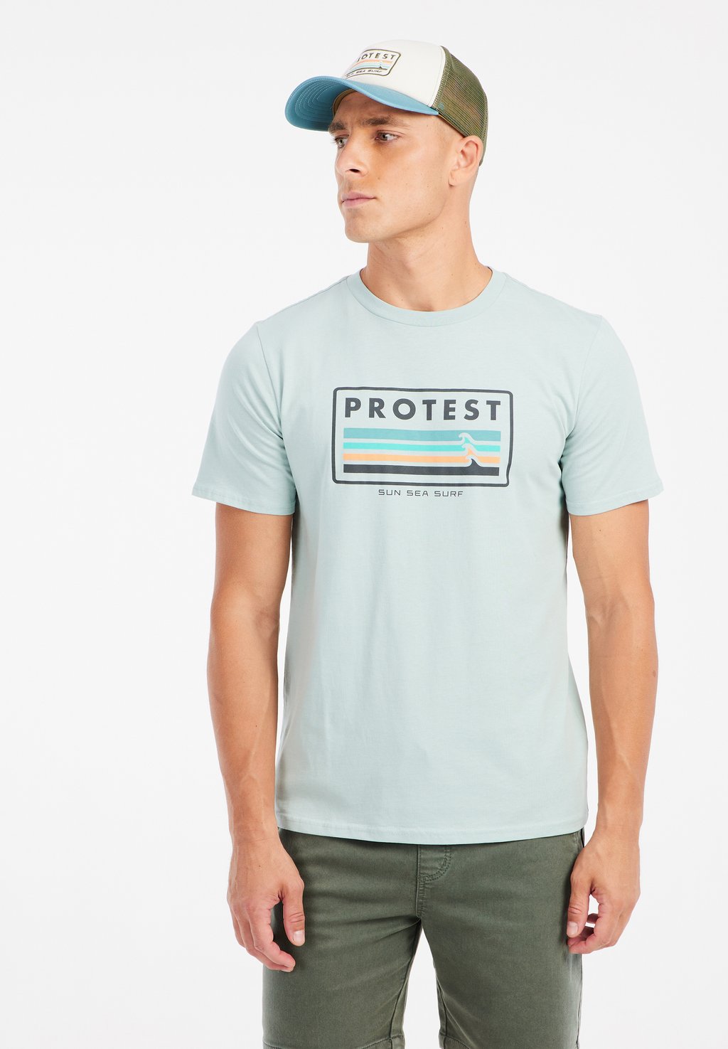 

Футболка с принтом Protest, зеленый