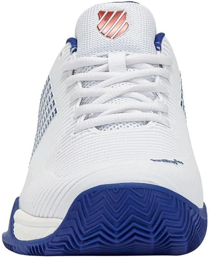 K-Swiss Мужские теннисные кроссовки Hypercourt Express для грунтовых и песчаных кортов, белые — фото 4