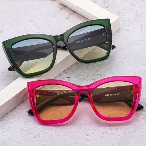 

Солнцезащитные очки «кошачий глаз» 2026 года, мужские и женские, дорожные, винтажные, ретро, ​​защита от ультрафиолета UV400, белые, один размер MTZJH, One Color