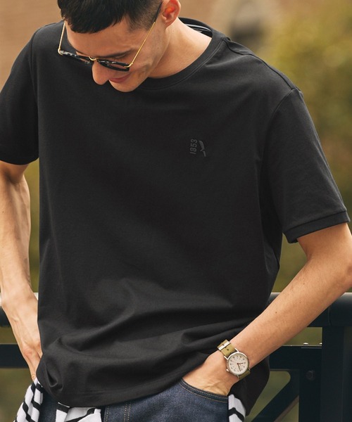 

Футболка с коротким рукавом, антибактериальная, влагоотводящая, быстросохнущая, с вышитым логотипом AIGLE, черный