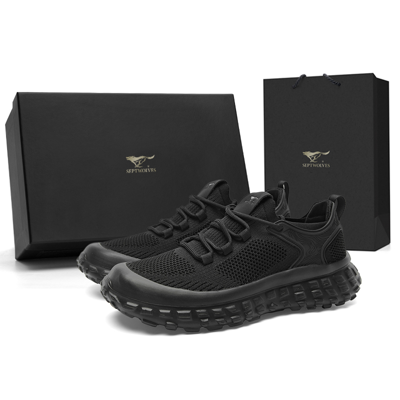 

Низкие повседневные туфли мужские SEPTWOLVES, Black (Standard Leather Shoe Size)