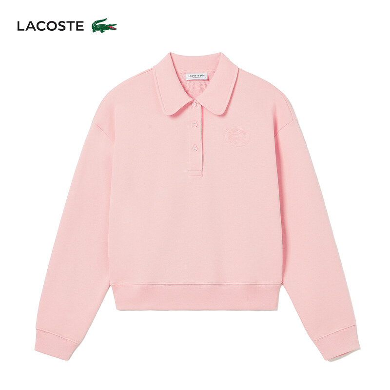 

Толстовка Lacoste с воротником-поло, розовый