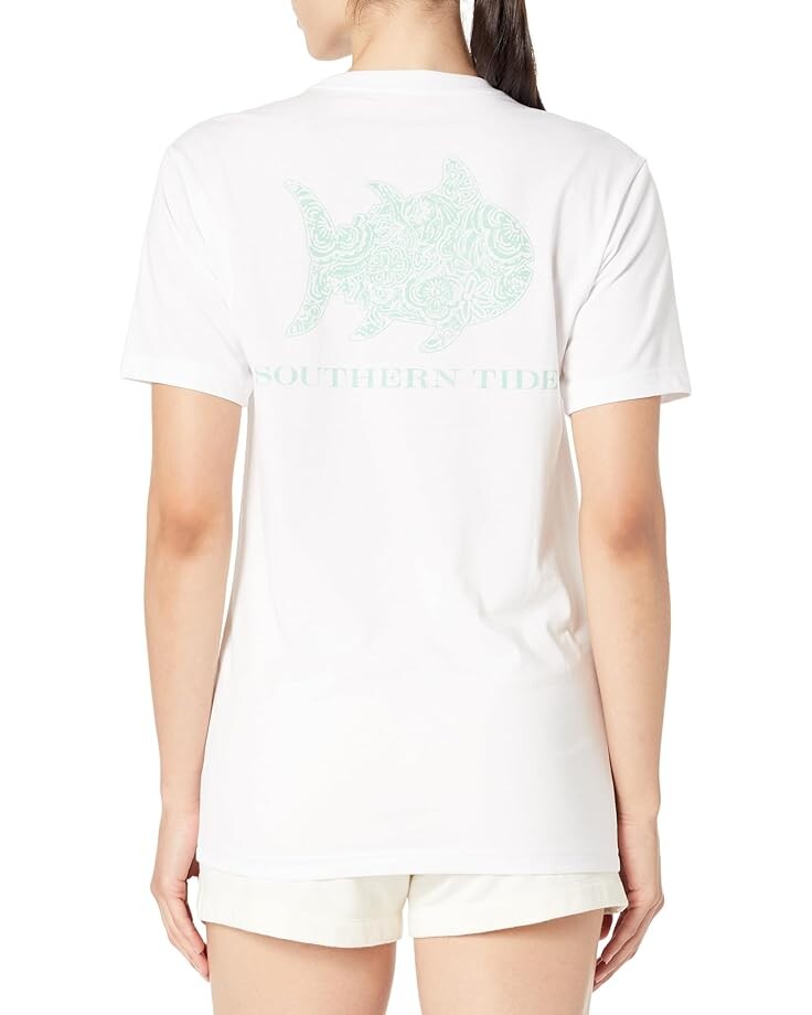 

Футболка Southern Tide Forever Floral Skipjack Tee, цвет Classic White