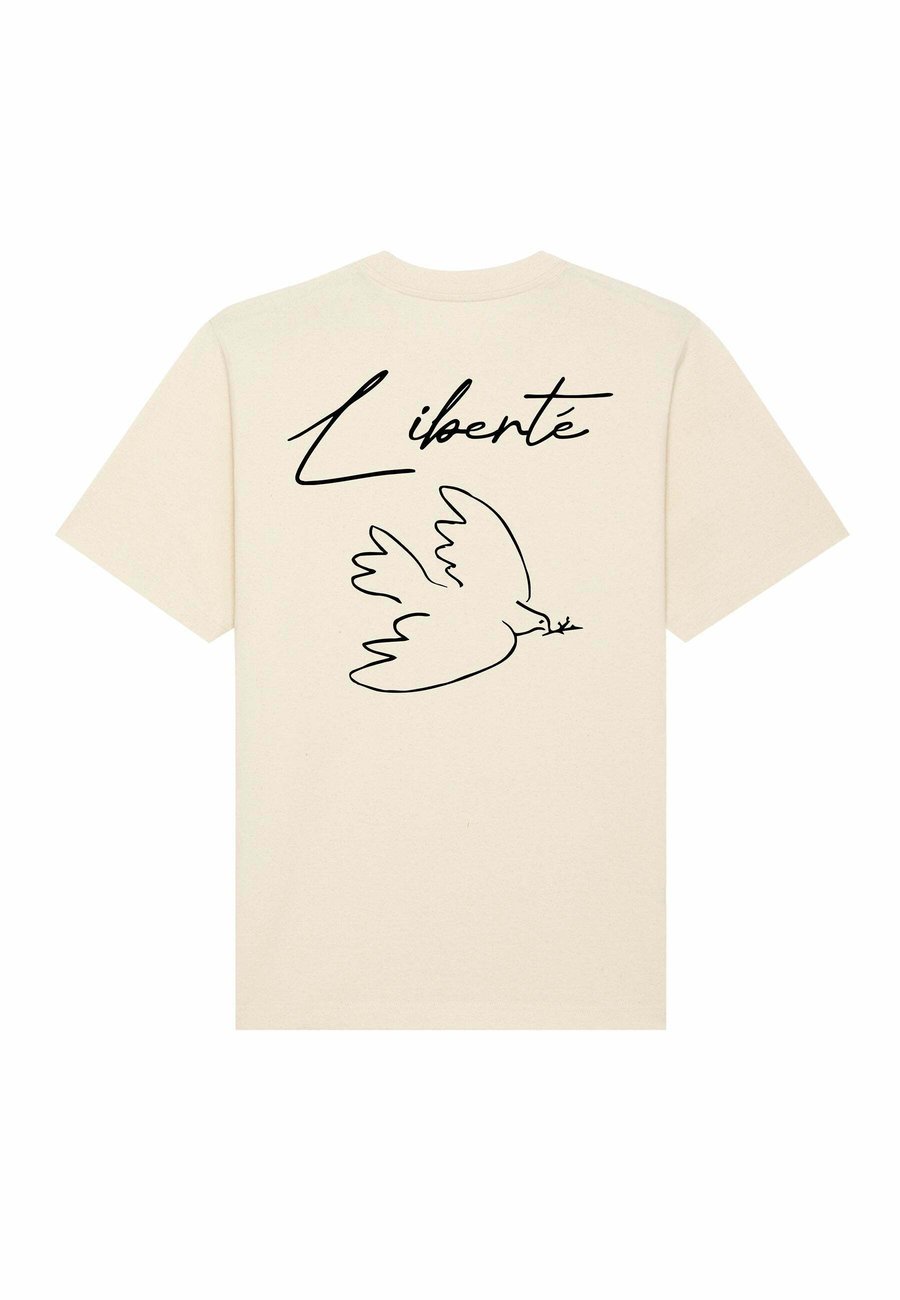 

Футболка Mira Paris LIBERTE UNISEX HEAVYWEIGHT TEE 25, Off-White, Белый, Футболка Mira Paris LIBERTE UNISEX HEAVYWEIGHT TEE 25, Off-White