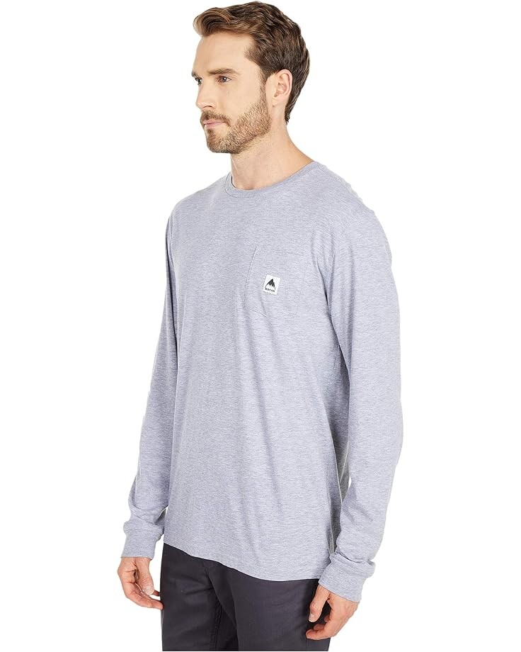 

Футболка Burton Colfax Long Sleeve T-Shirt, цвет Gray Heather