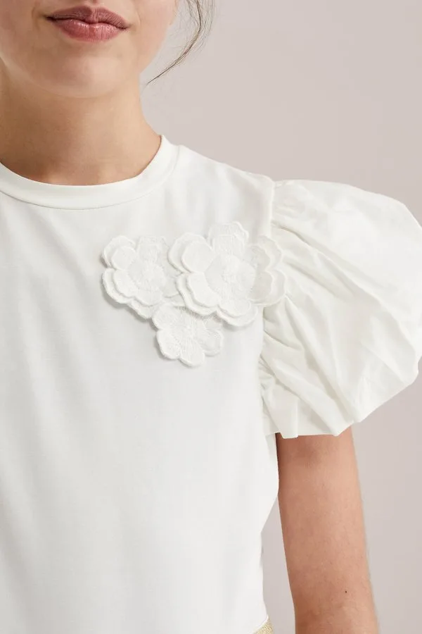 Блузка кремового цвета We Fashion, Off-White — фото 3