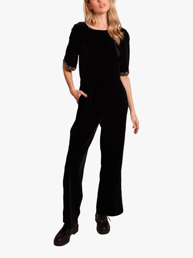 

Velvet Jumpsuit No Going Back Traffic People, Black