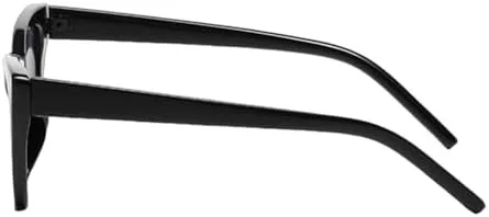 

Модные солнцезащитные очки «кошачий глаз» для женщин, минималистичные, желейного цвета, защита от УФ-излучения UV400, черно-коричневые, один размер MTZJH, One Color