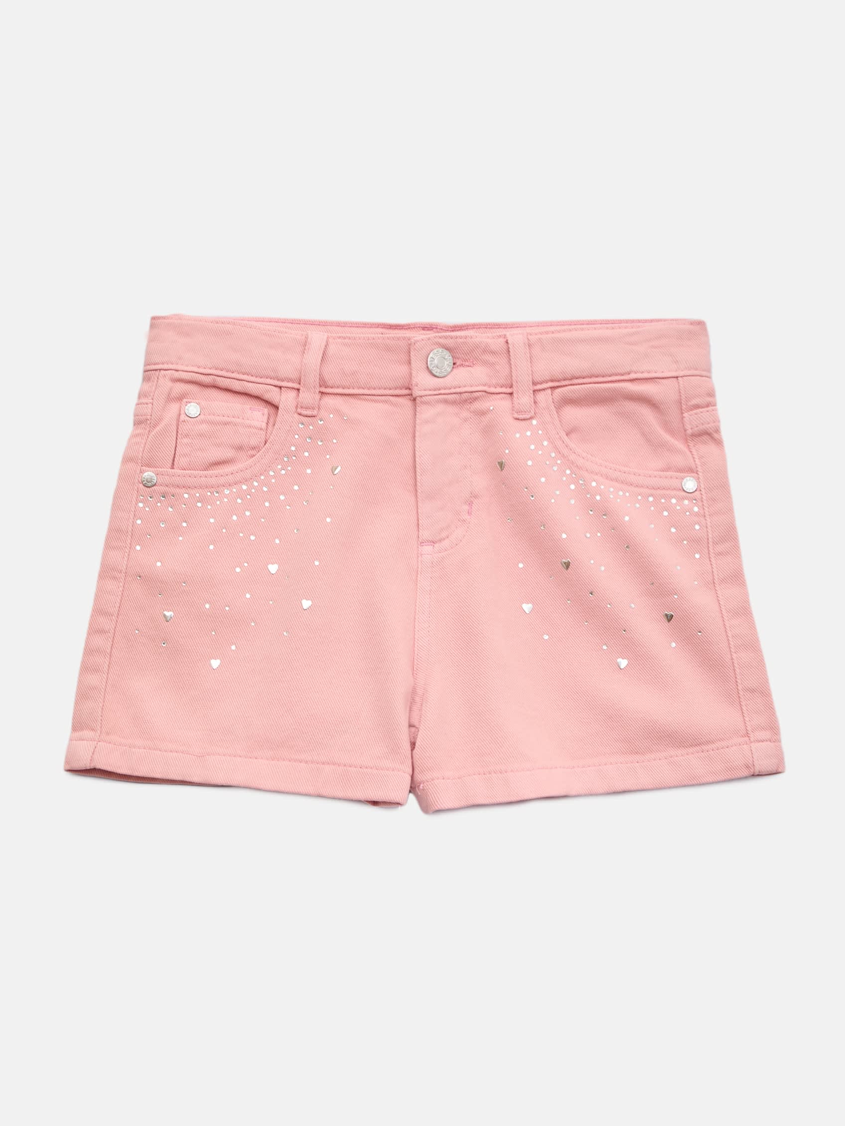 

Джинсовые шорты с пайетками (7-14) Guess Factory, розовый