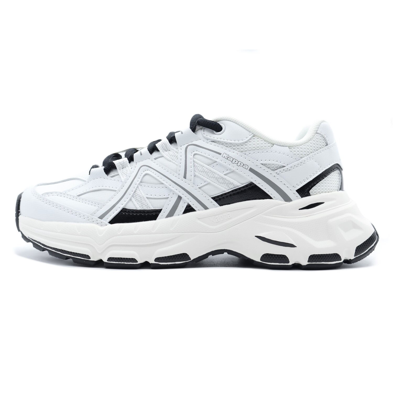 

Кроссовки Kappa Chunky Sneakers Unisex Low-top Black/White/Gray, белый