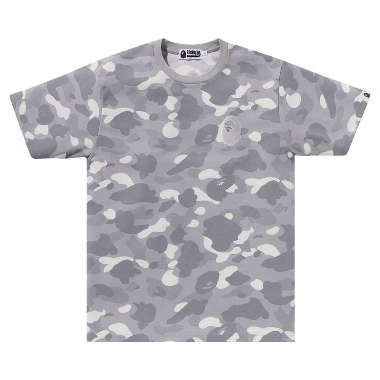

Футболка BAPE City Camo Large Ape Head Tee, серый