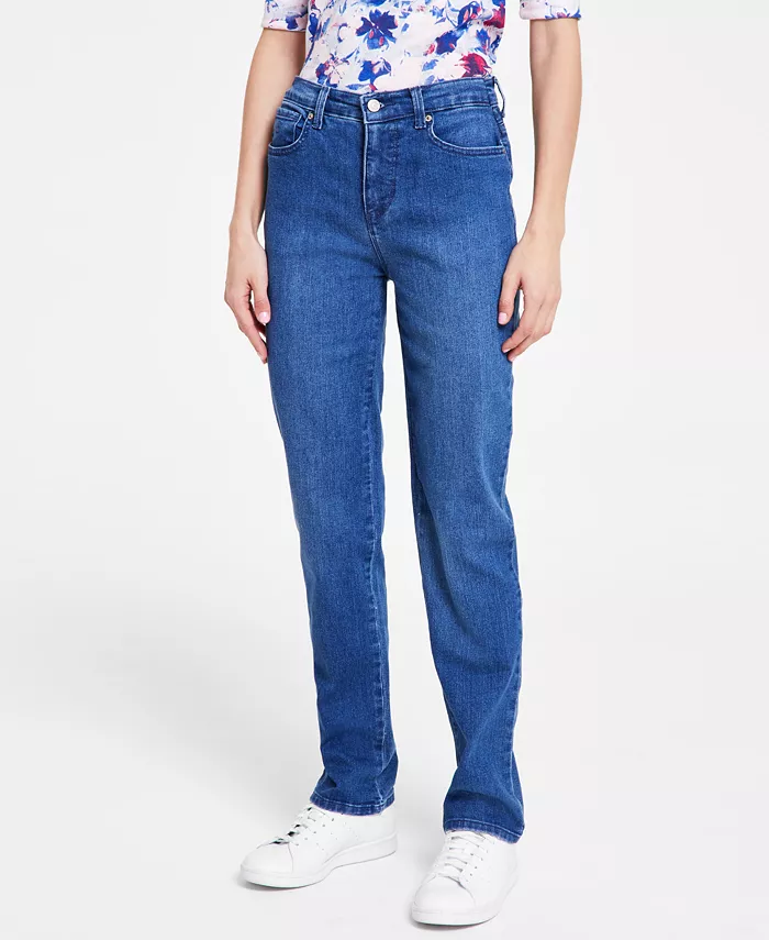 

Женские классические прямые джинсы Amanda, в вариантах Regular, Short и Long Gloria Vanderbilt, синий