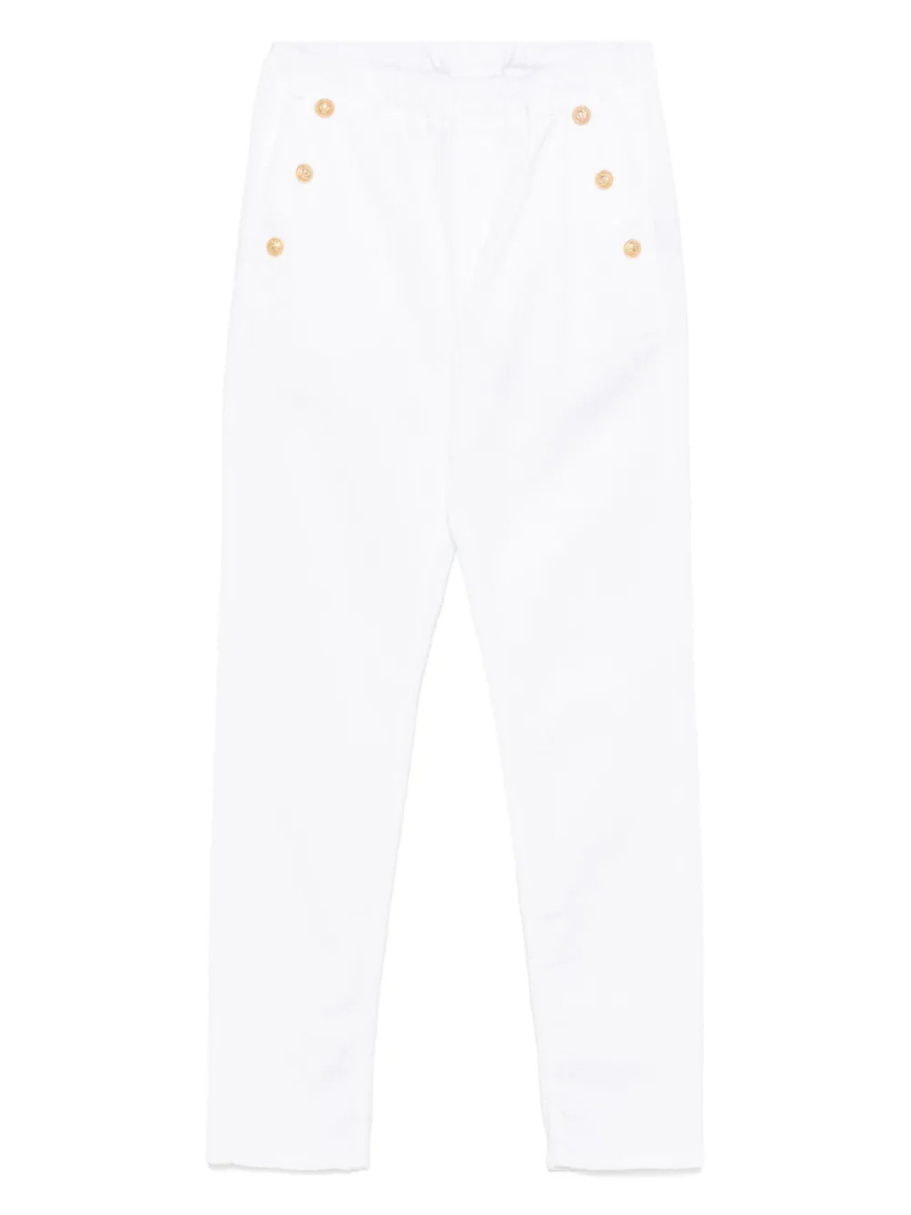 

Брюки Balmain Kids с логотипом, белый