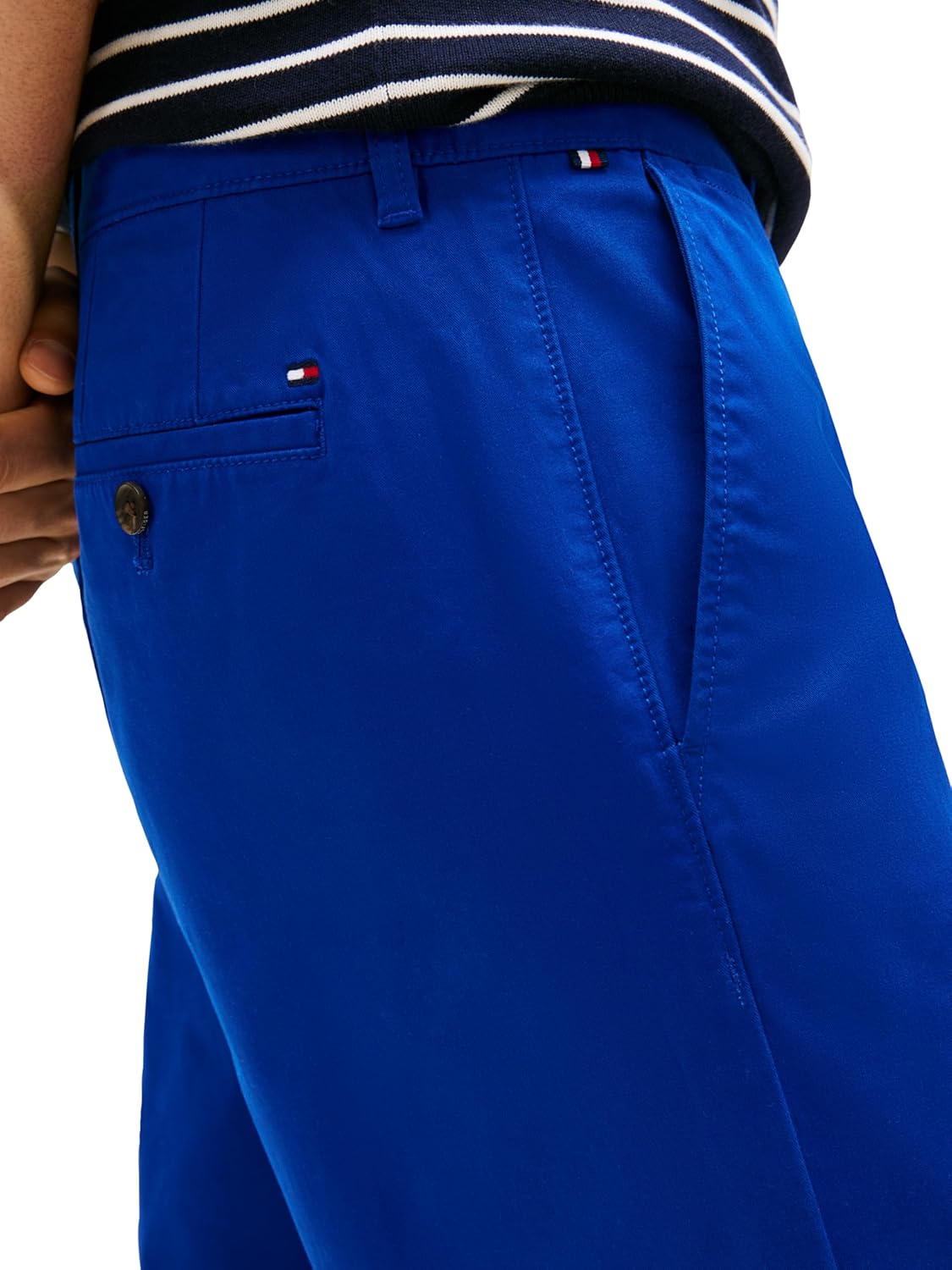 Мужские брюки-чиносы Tommy Hilfiger из эластичного хлопка, облегающего кроя, Wedge Blue — фото 2