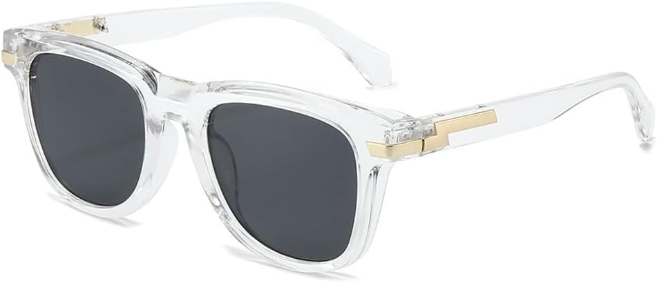 

Популярные модные мужские солнцезащитные очки в стиле ретро с градиентом и защитой от УФ-излучения UV400, женские солнцезащитные очки в стиле панк KTUCN, Transparent Black