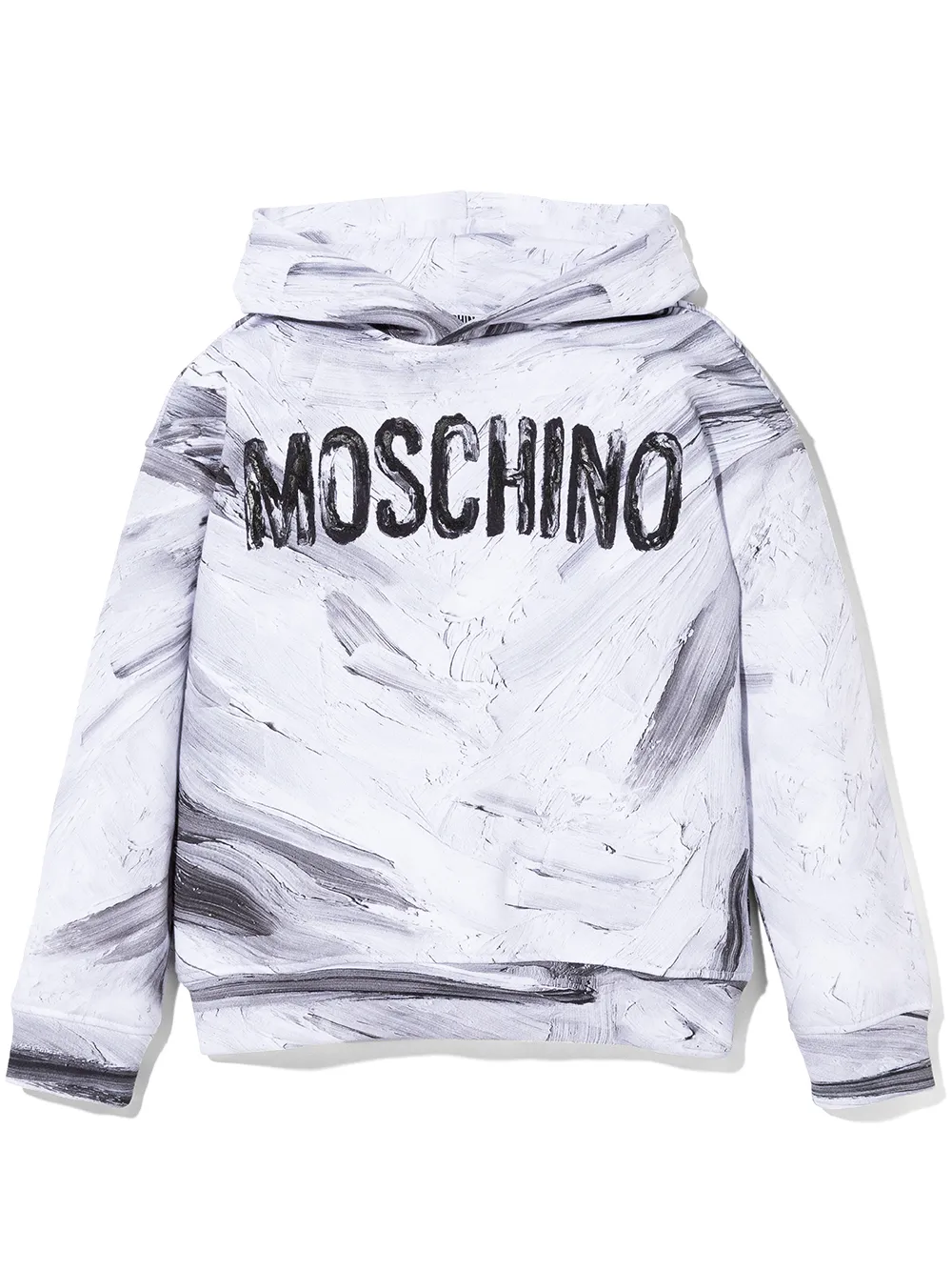 

Худи с логотипом Moschino Kids, белый