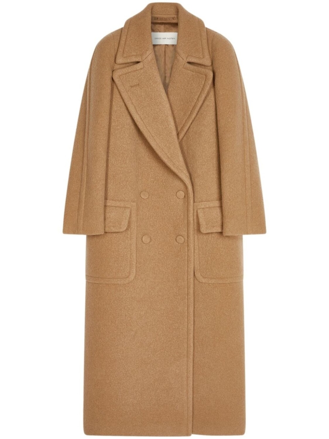 

DRIES VAN NOTEN пальто с потайной застежкой, серый