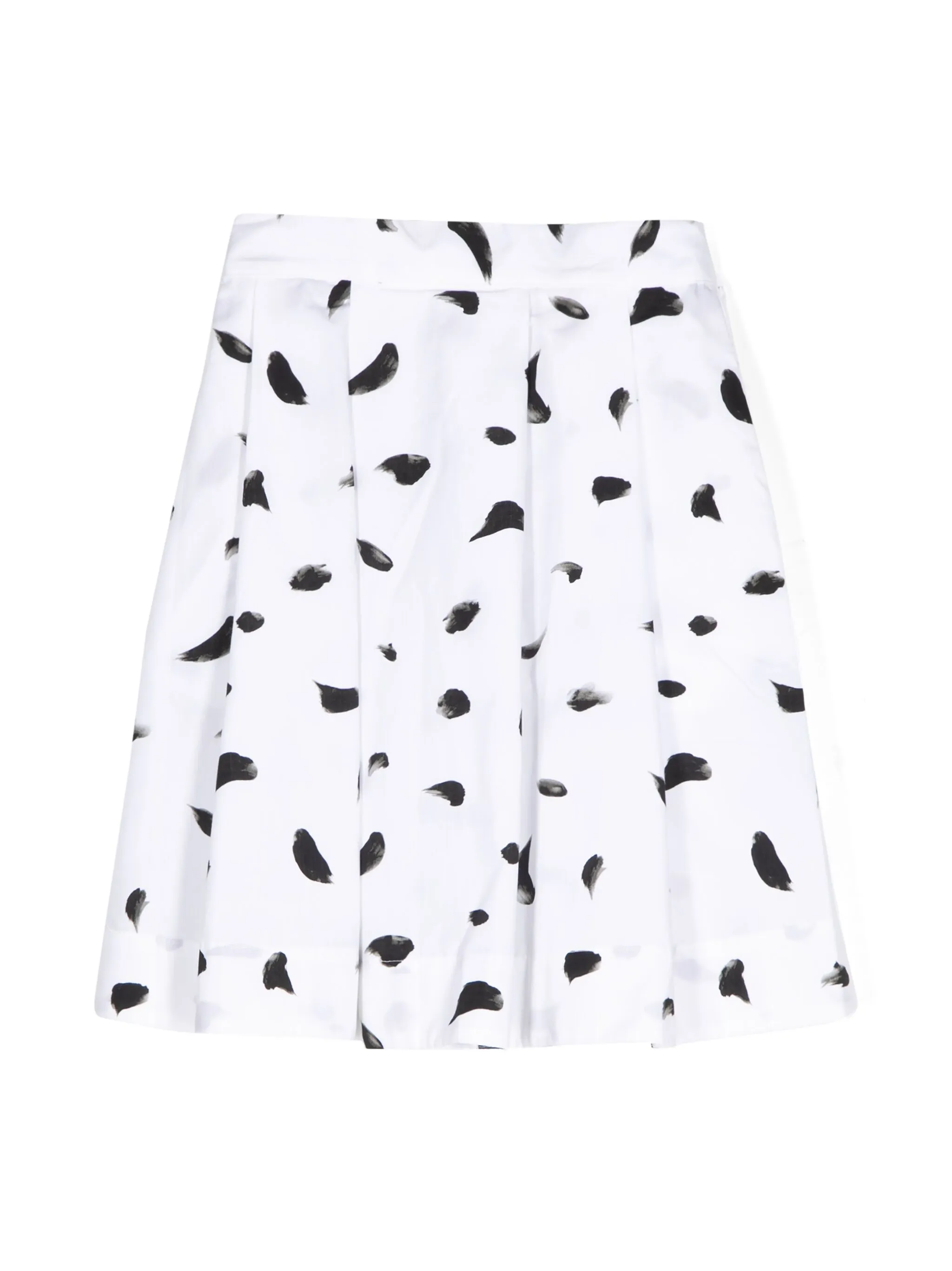 

Юбка с графичным принтом и складками Kindred, белый