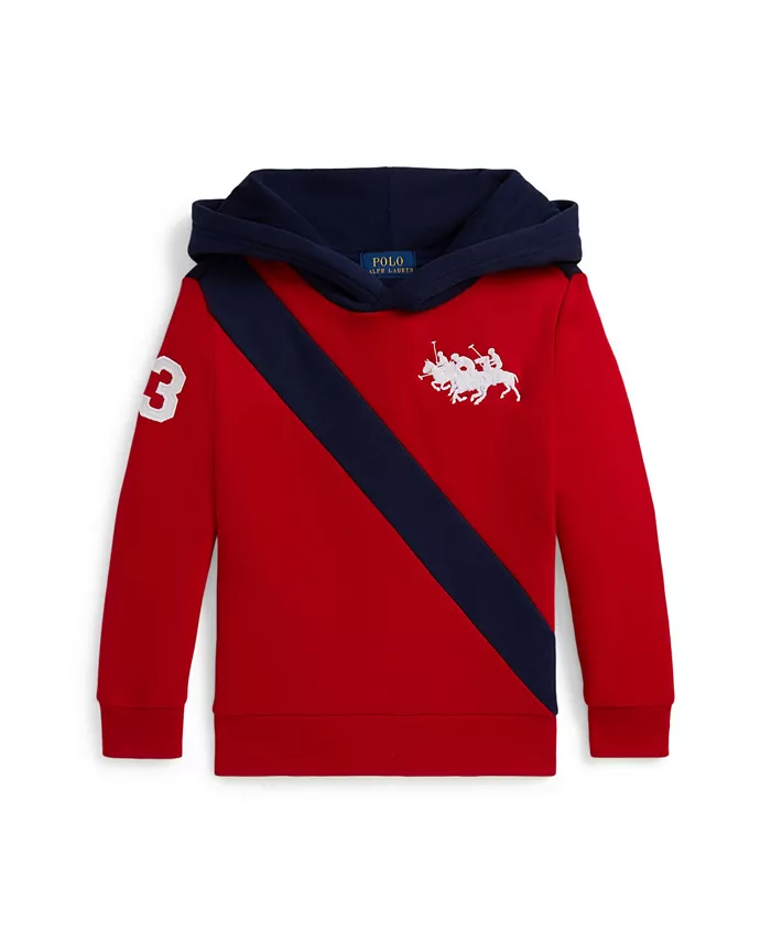 

Толстовка с капюшоном из флиса с тройной пони для малышей и мальчиков Polo Ralph Lauren, мультиколор