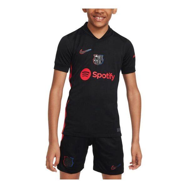 

Спортивная футболка fc barcelona 24/25 away jersey 'black red' Nike, черный